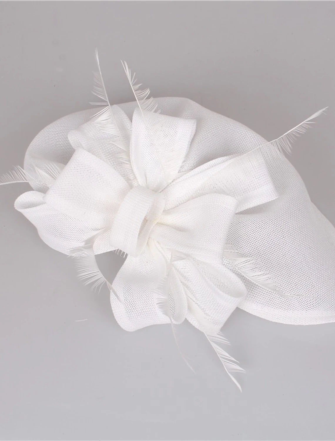 Wholesale Fascinators Faux Linen Kentucky Derby Horse Race Cocktail Royal Astcot Retro Elegant With Feather Bowknot Headpiece Headwear