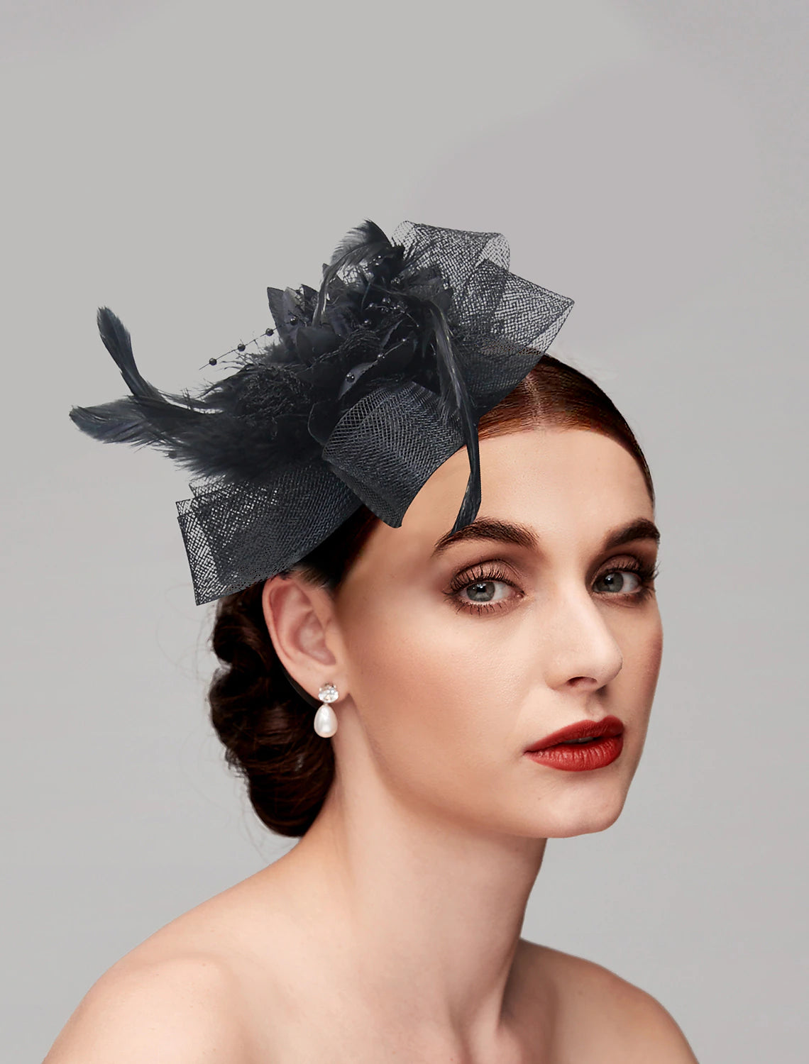 Wholesale Tulle / Feather / Net Headbands / Fascinators / Hats with 1 Piece Wedding / Special Occasion / Tea Party Headpiece