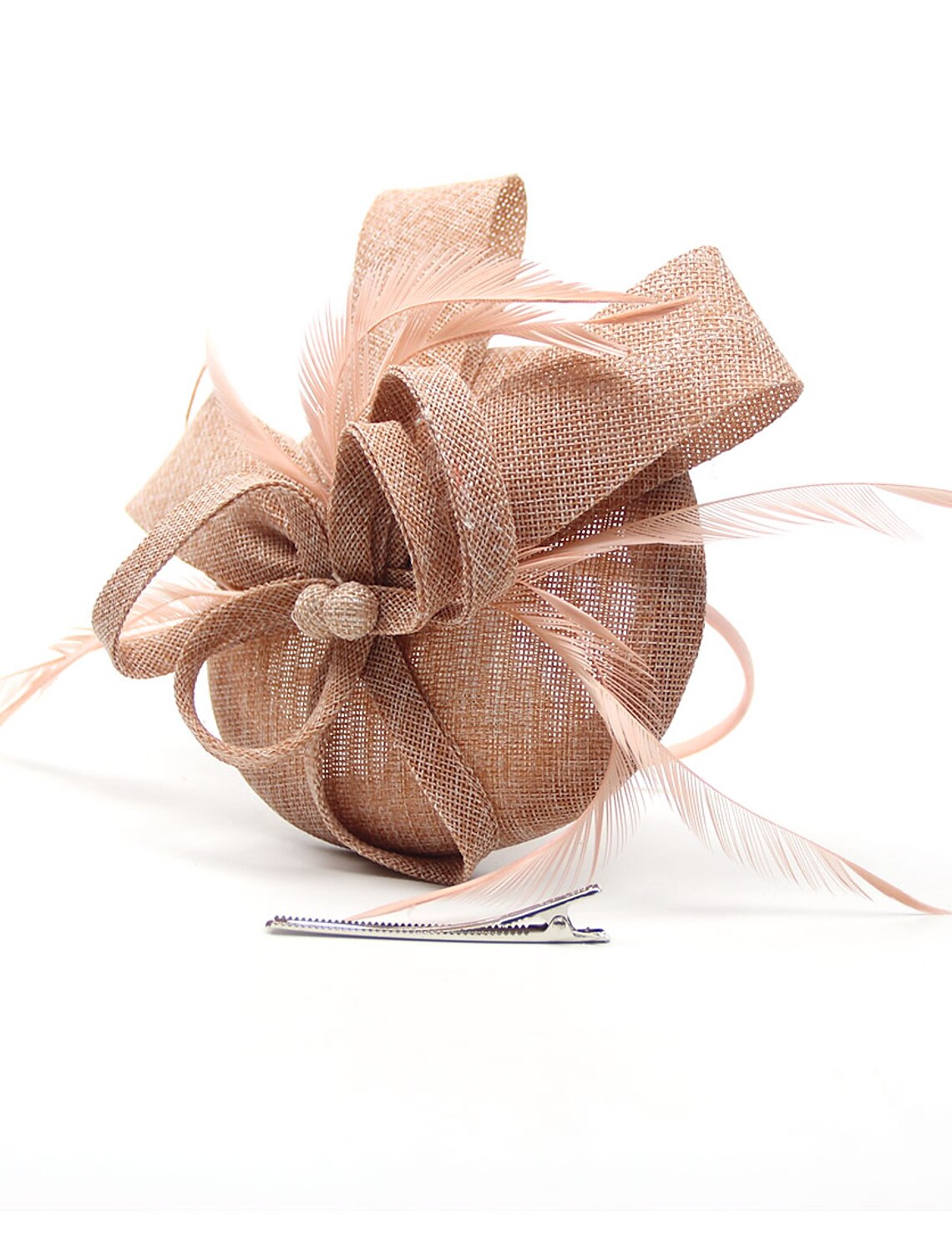 Wholesale Fascinators Kentucky Derby Hat Headwear Polyester / Polyamide Bucket Hat Pillbox Hat Holiday Melbourne Cup Cocktail Royal Astcot With Feather Appliques Headpiece Headwear