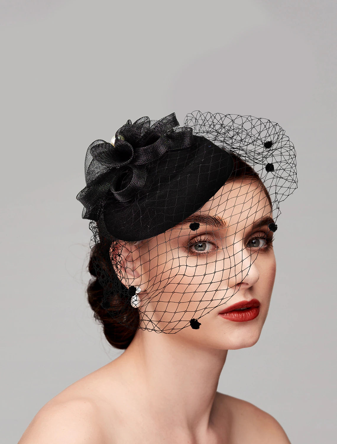 Wholesale Fascinators Hats Headpiece Feathers Net Pillbox Hat Wedding Valentine's Day Valentine Horse Race Ladies Day With Feather Cap Headpiece Headwear