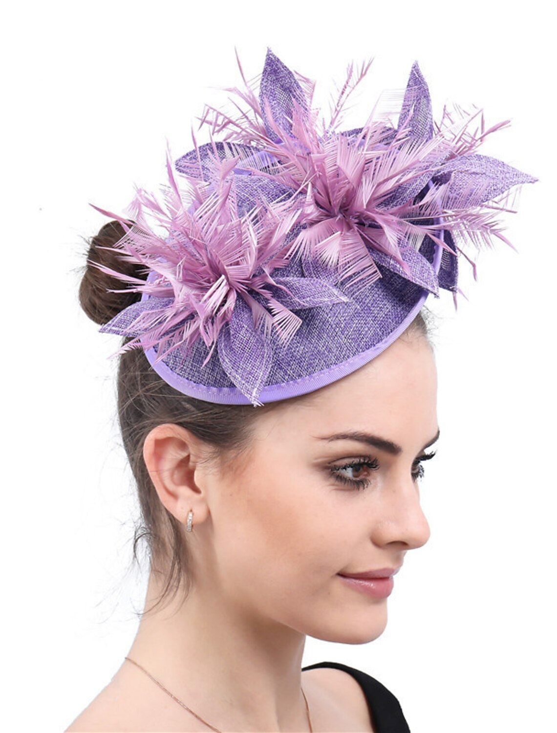 Wholesale Fascinators Fabric Fall Wedding Tea Party Kentucky Derby Horse Race Ladies Day Fashion Vintage Wedding With Feather Headpiece Headwear
