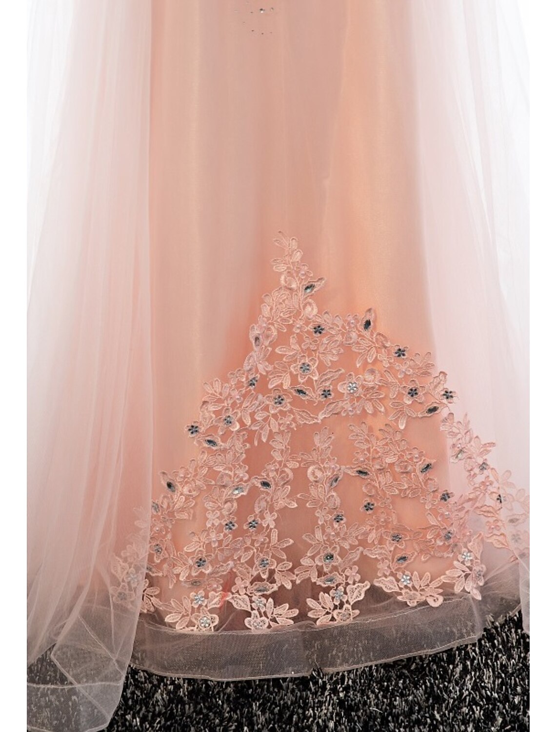 Wholesale  Sheath / Column Dress Wedding Guest Prom Floor Length Sleeveless Illusion Neck Satin with Crystals Appliques