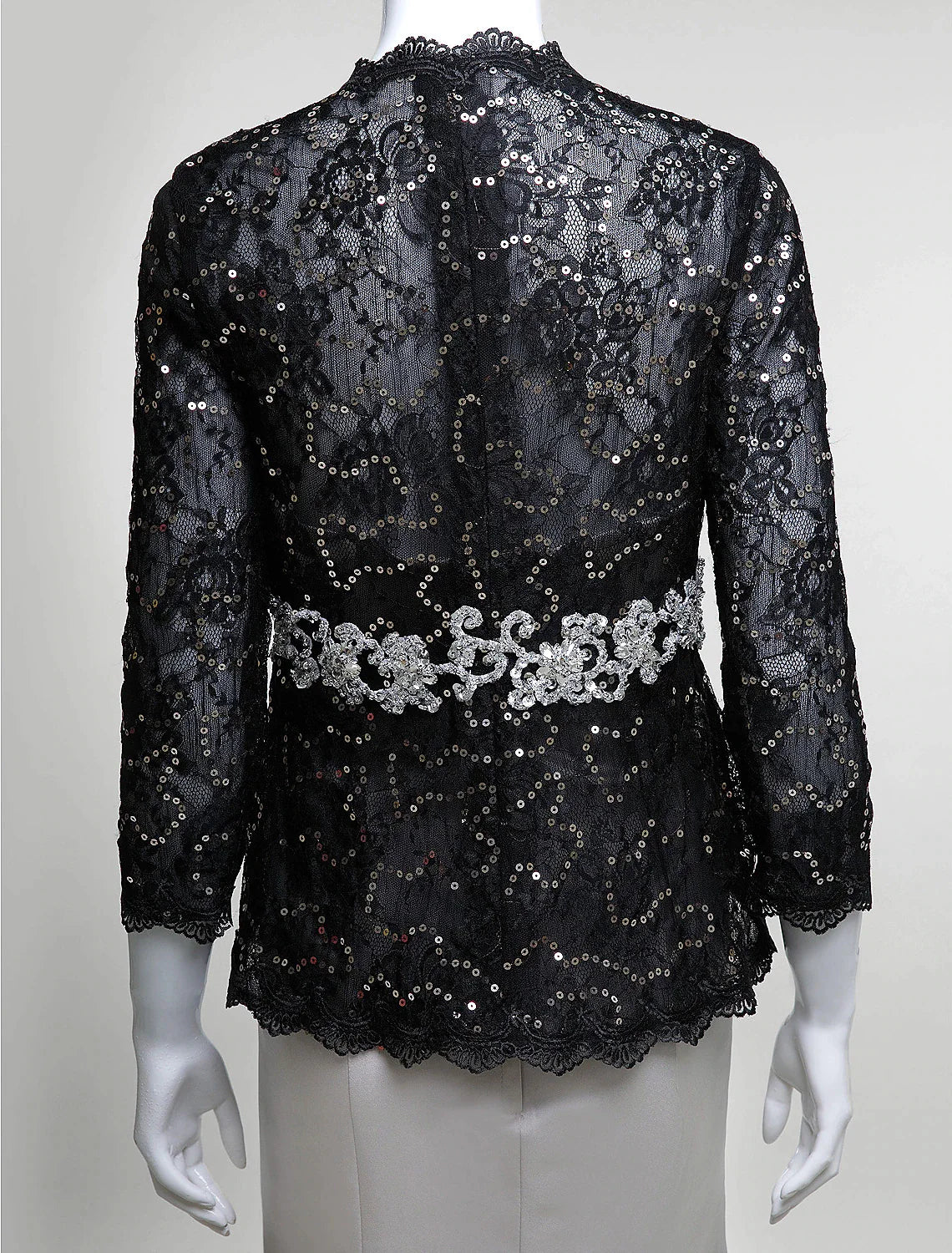 Wholesale Mermaid / Trumpet Mother of the Bride Dress Convertible Dress Strapless Floor Length Satin Lace 3/4 Length Sleeve No with Lace Beading Sequin