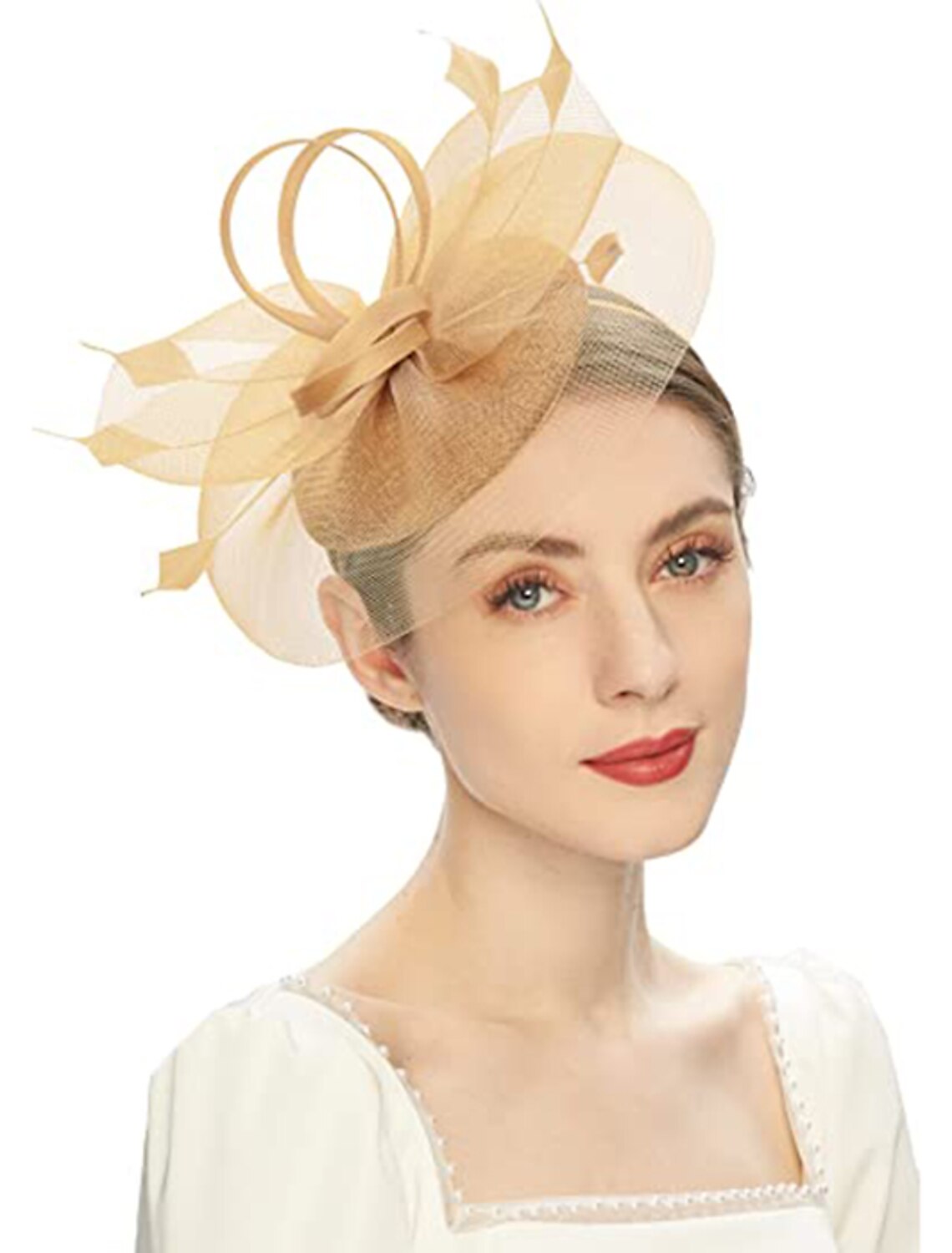 Wholesale Fascinators Feathers Pillbox Hat Wedding Kentucky Derby Melbourne Cup Cocktail Royal Astcot Flower Elegant With Pure Color Headpiece Headwear