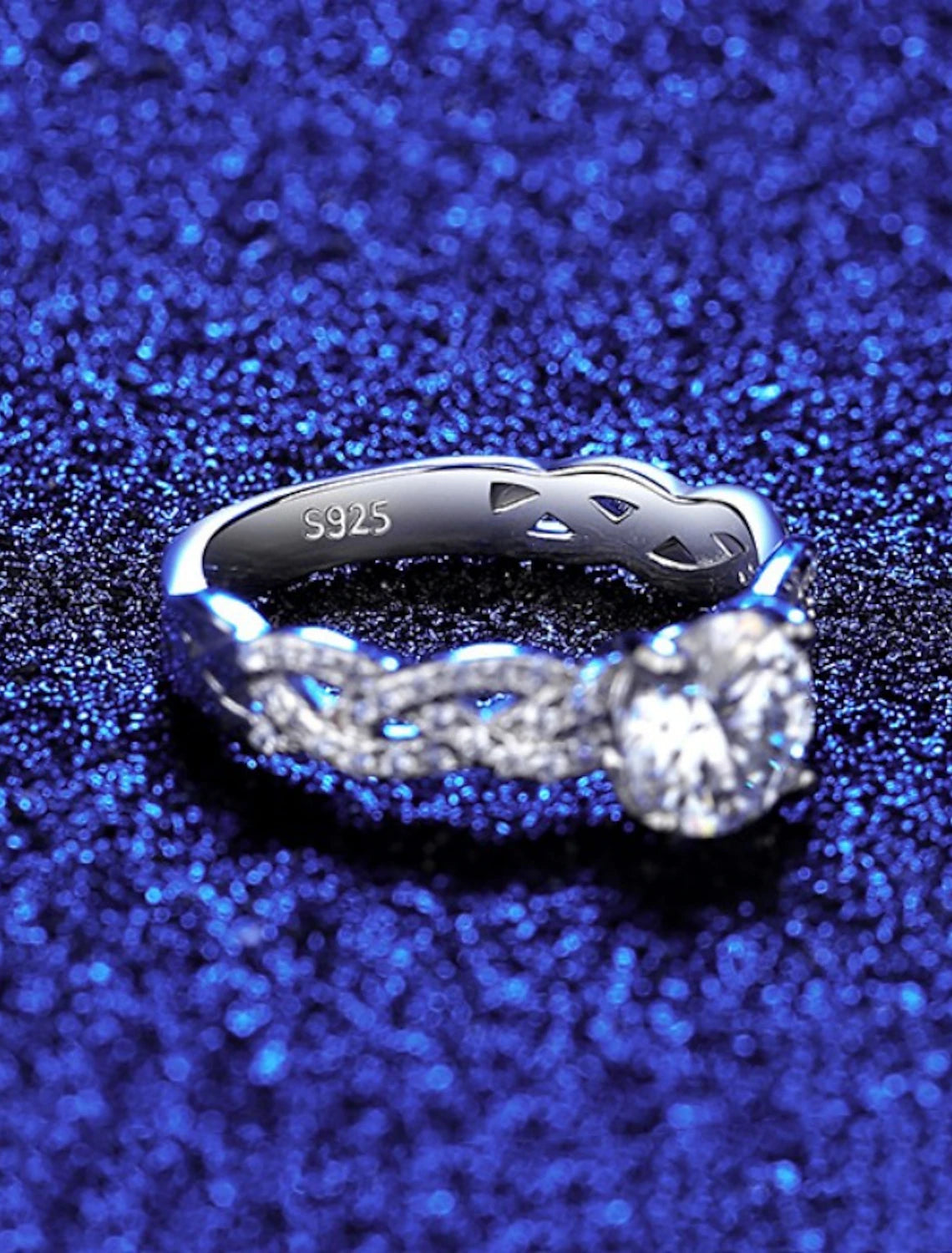 Wholesale Wedding Ring Wedding Classic Silver S925 Sterling Silver Precious Stylish Simple 1PC Moissanite