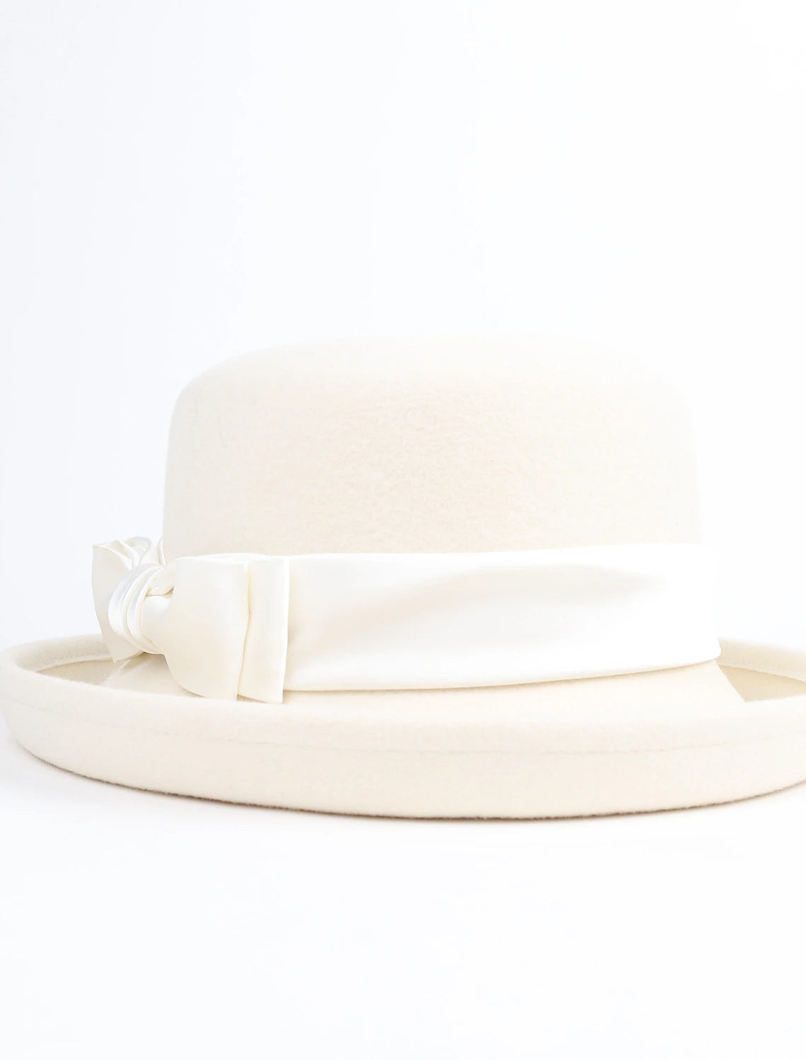 Wholesale Hats 100% Wool Fedora Hat Casual Tea Party Elegant With Bowknot Headpiece Headwear