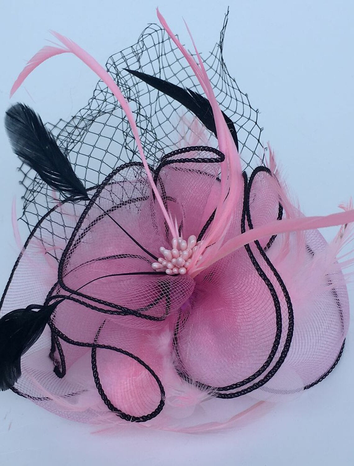 Wholesale Feather / Net Fascinators Kentucky Derby Hat / Headwear / Birdcage Veils with Floral 1PC Wedding / Special Occasion / Tea Party Headpiece