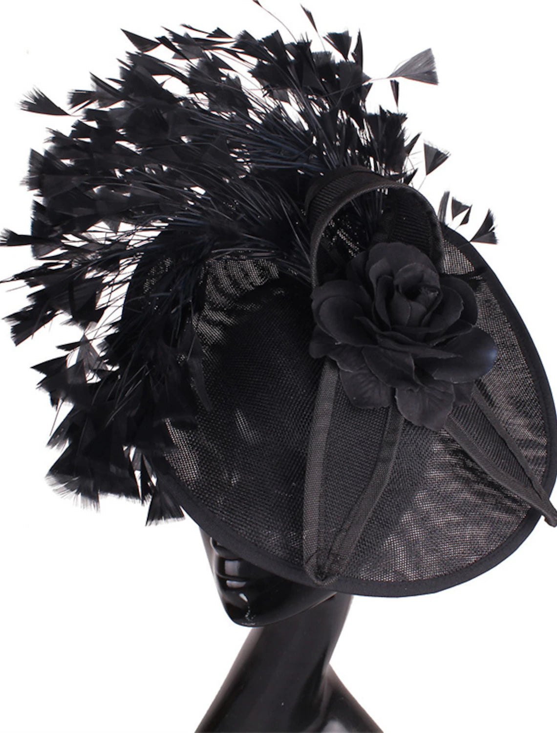 Wholesale Fascinators Sinamay Wedding Kentucky Derby Cocktail Retro Bridal With Feather Floral Headpiece Headwear