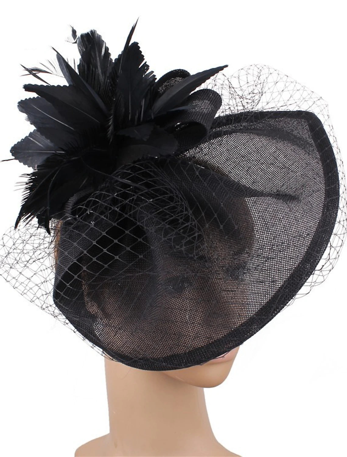 Wholesale Fascinators Hats Headpiece Sinamay Formal Kentucky Derby Horse Race Ladies Day Church Elegant Lady British With Feather Tulle Headpiece Headwear