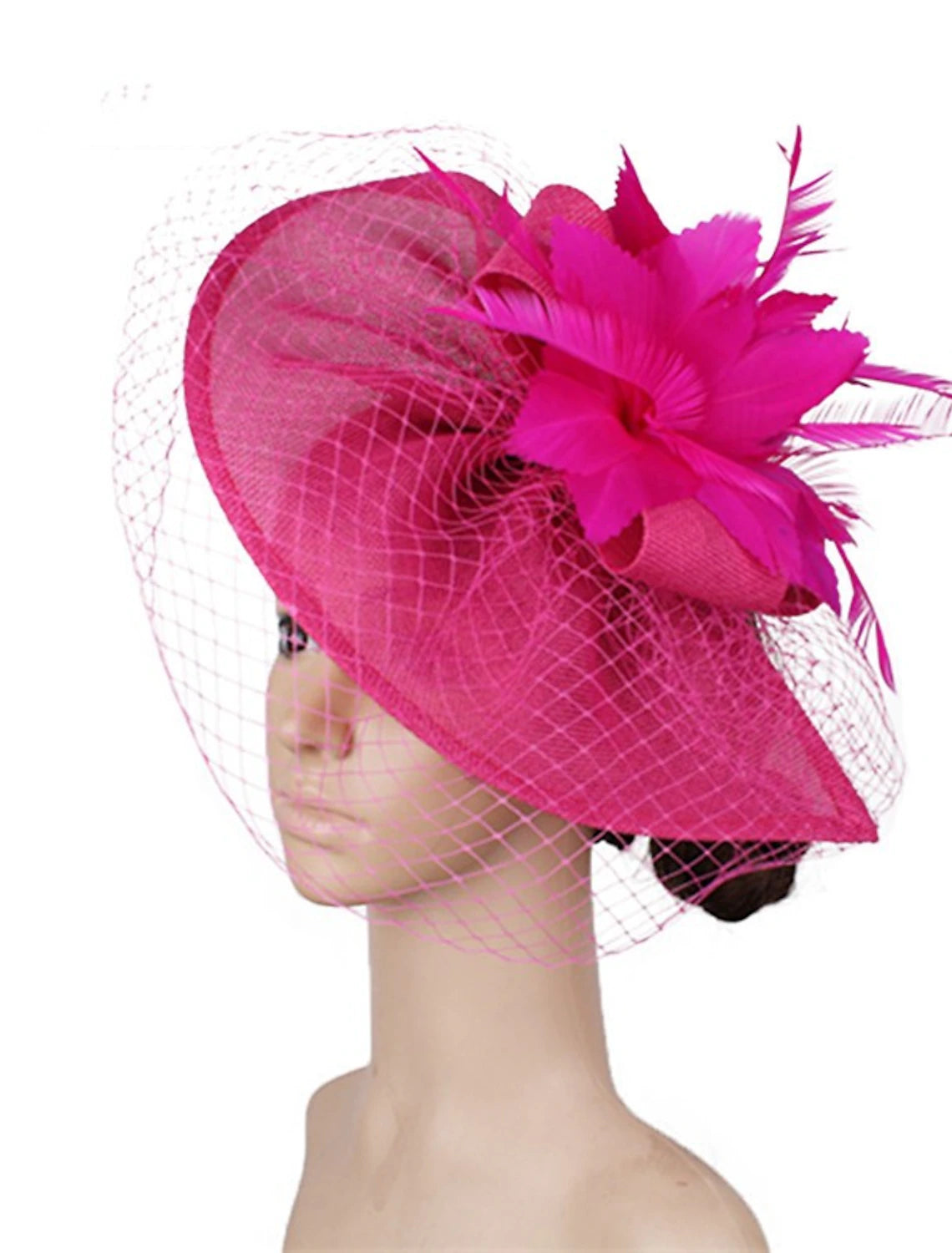 Wholesale Fascinators Hats Headpiece Sinamay Formal Kentucky Derby Horse Race Ladies Day Church Elegant Lady British With Feather Tulle Headpiece Headwear