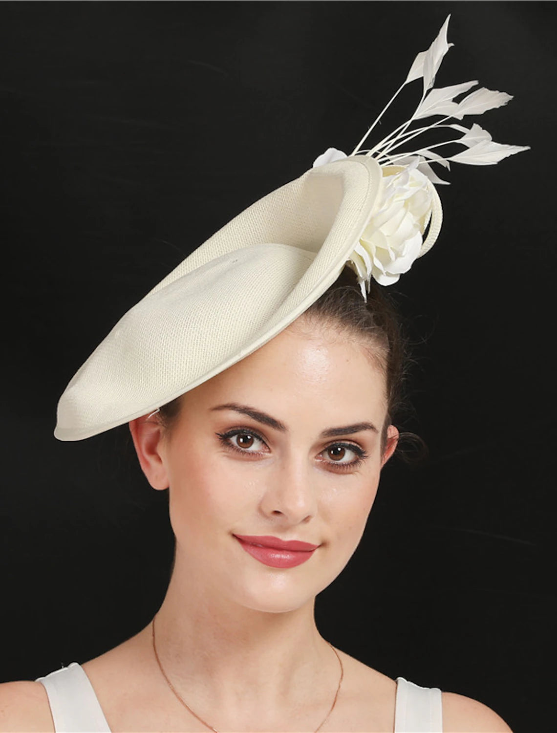 Wholesale Fascinators Sinamay Wedding Kentucky Derby Cocktail Royal Astcot Fashion Bridal With Feather Floral Headpiece Headwear