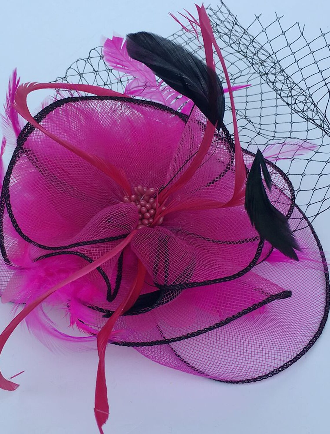 Wholesale Feather / Net Fascinators Kentucky Derby Hat / Headwear / Birdcage Veils with Floral 1PC Wedding / Special Occasion / Tea Party Headpiece