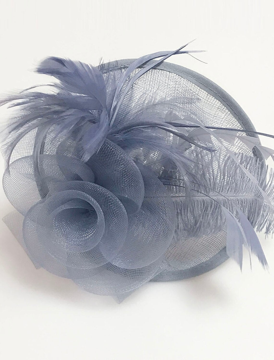 Wholesale Feather / Net Fascinators Kentucky Derby Hat / Flowers / Headwear with Floral 1PC Special Occasion / Horse Race / Ladies Day Headpiece