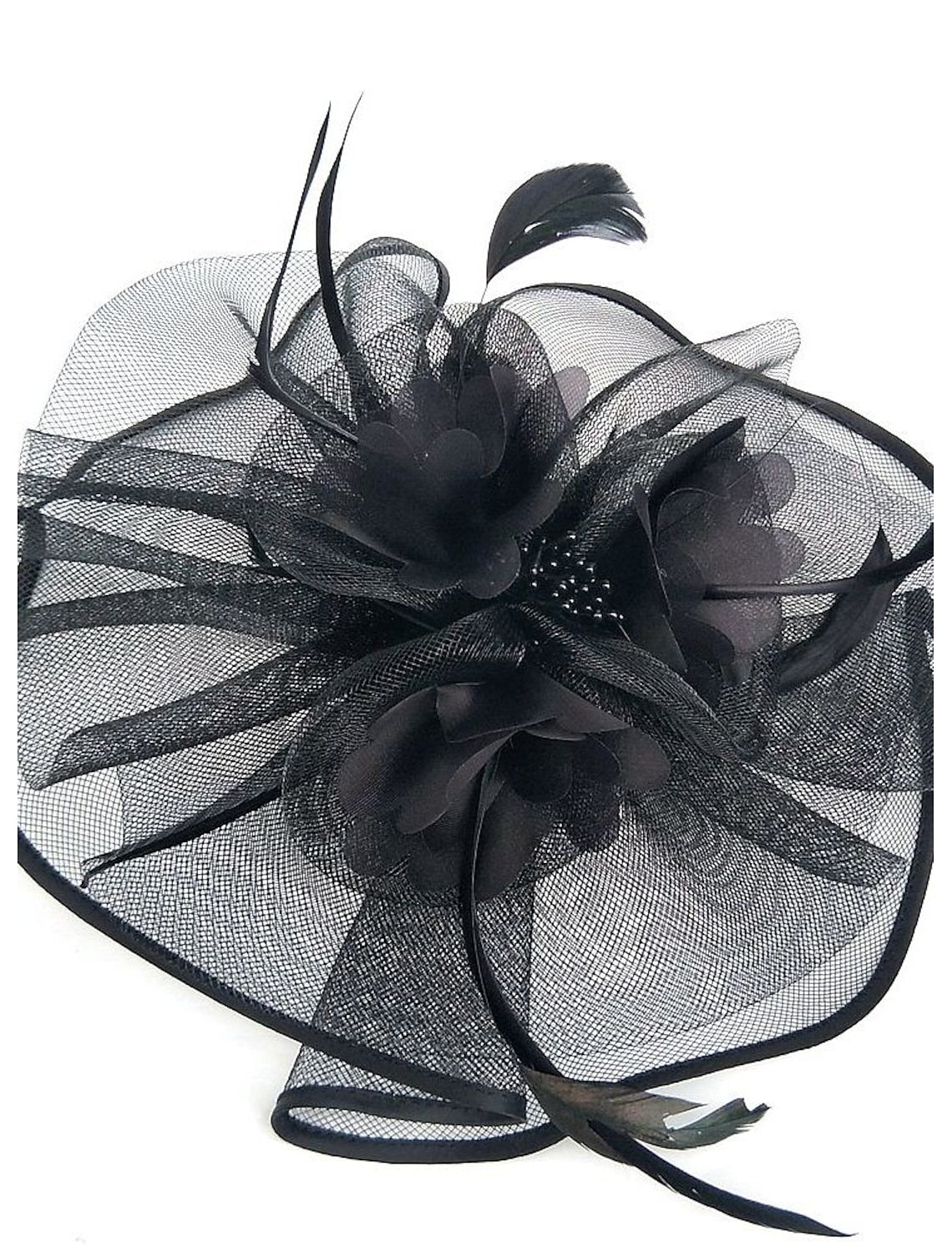 Wholesale Tulle / Feather / Net Kentucky Derby Hat / Fascinators / Hats with 1 Piece Wedding / Special Occasion / Tea Party Headpiece