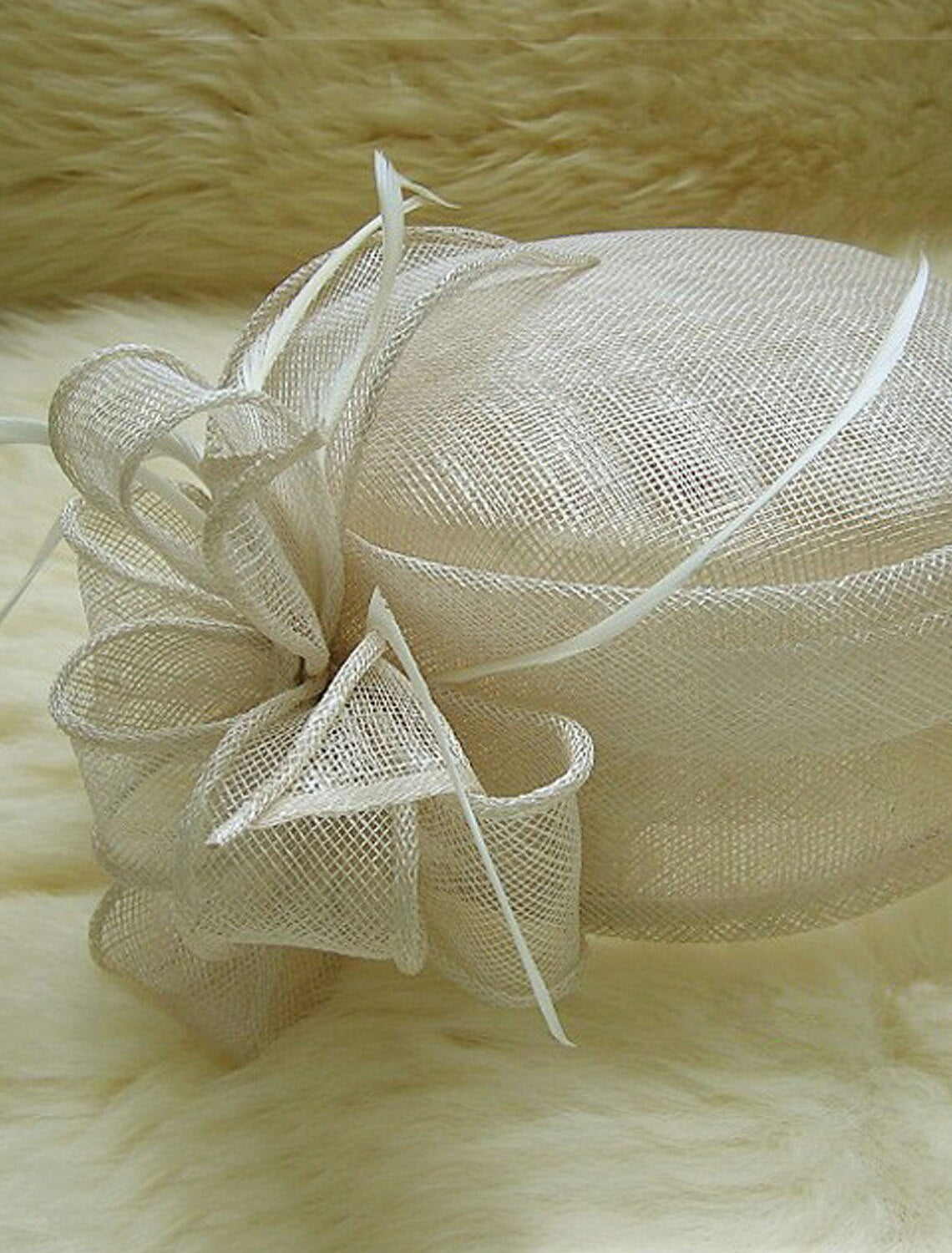 Wholesale Hats Headdress Top Hat Sinamay Hat Tea Party Beach Kentucky Derby Melbourne Cup Elegant Romantic British With Flower Lace Side Headpiece Headwear