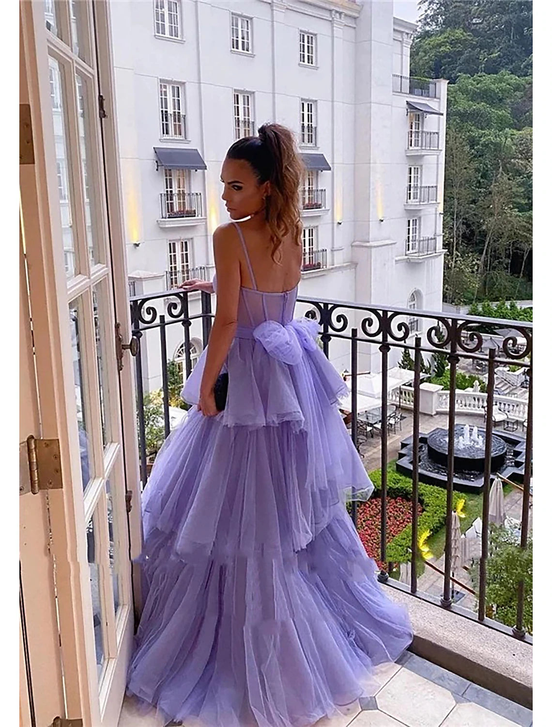Wholesale  Ball Gown Prom Dresses Vintage Dress Formal Wedding Party Floor Length Sleeveless Sweetheart Tulle Backless with Pleats Ruched